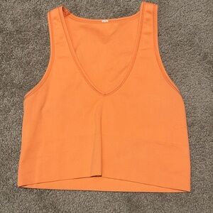 lululemon athletica Orange Crop Top